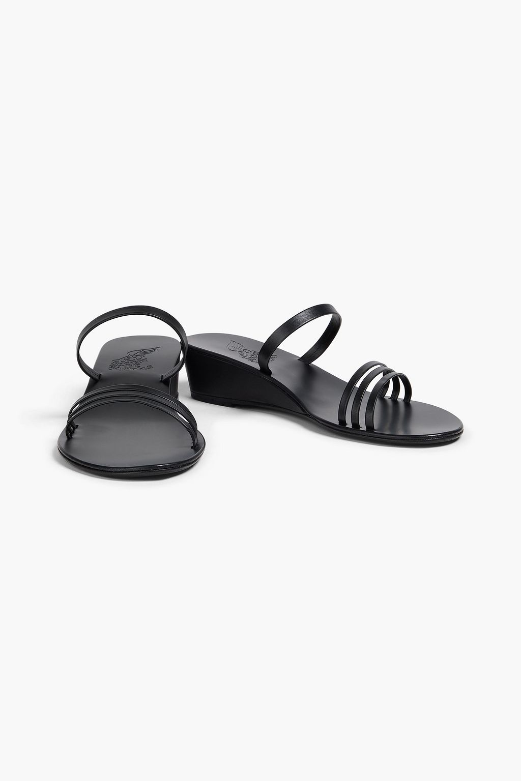ANCIENT GREEK SANDALS Siopi leather wedge mules