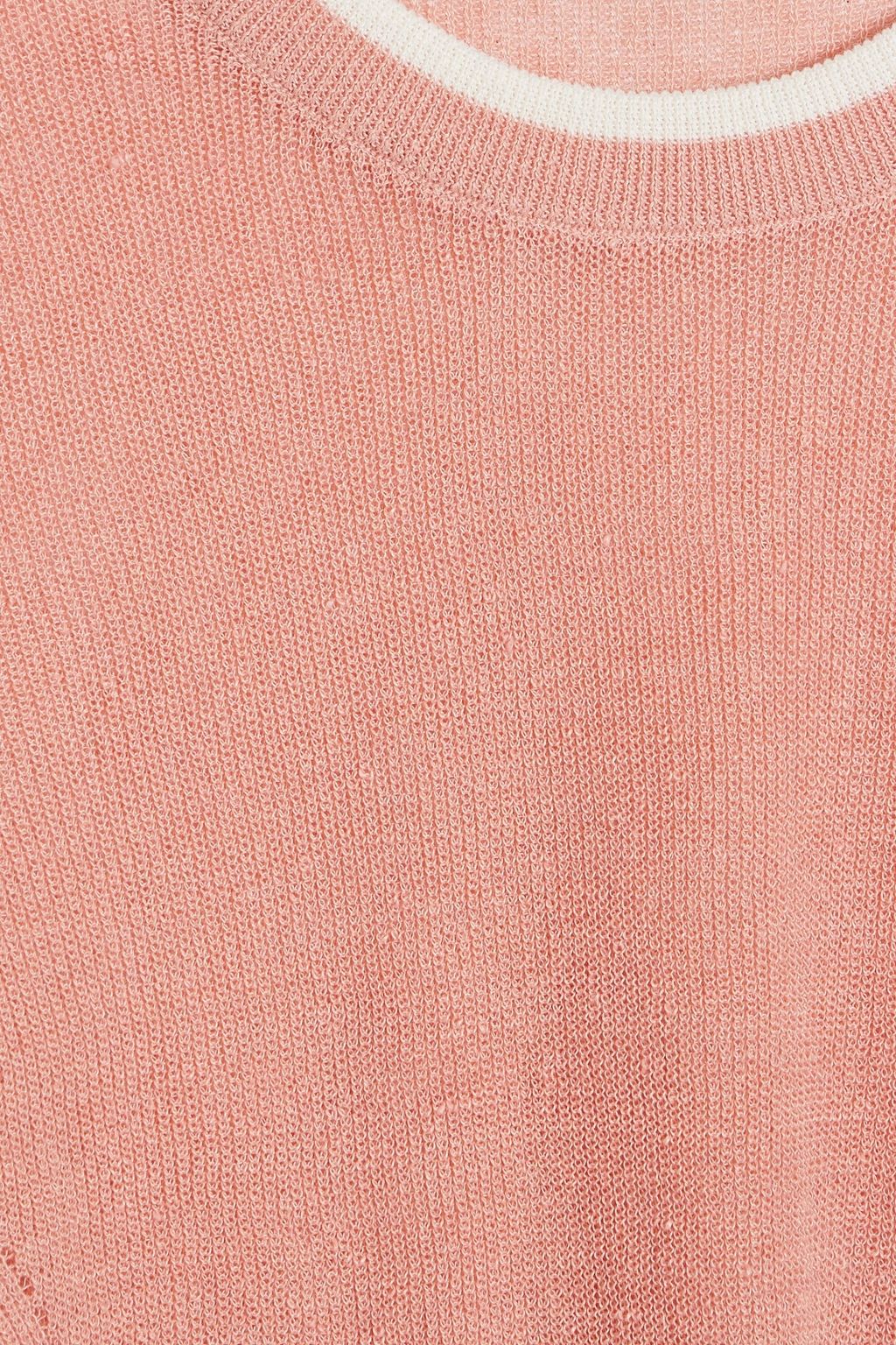 VERONICA BEARD Tula linen-blend top
