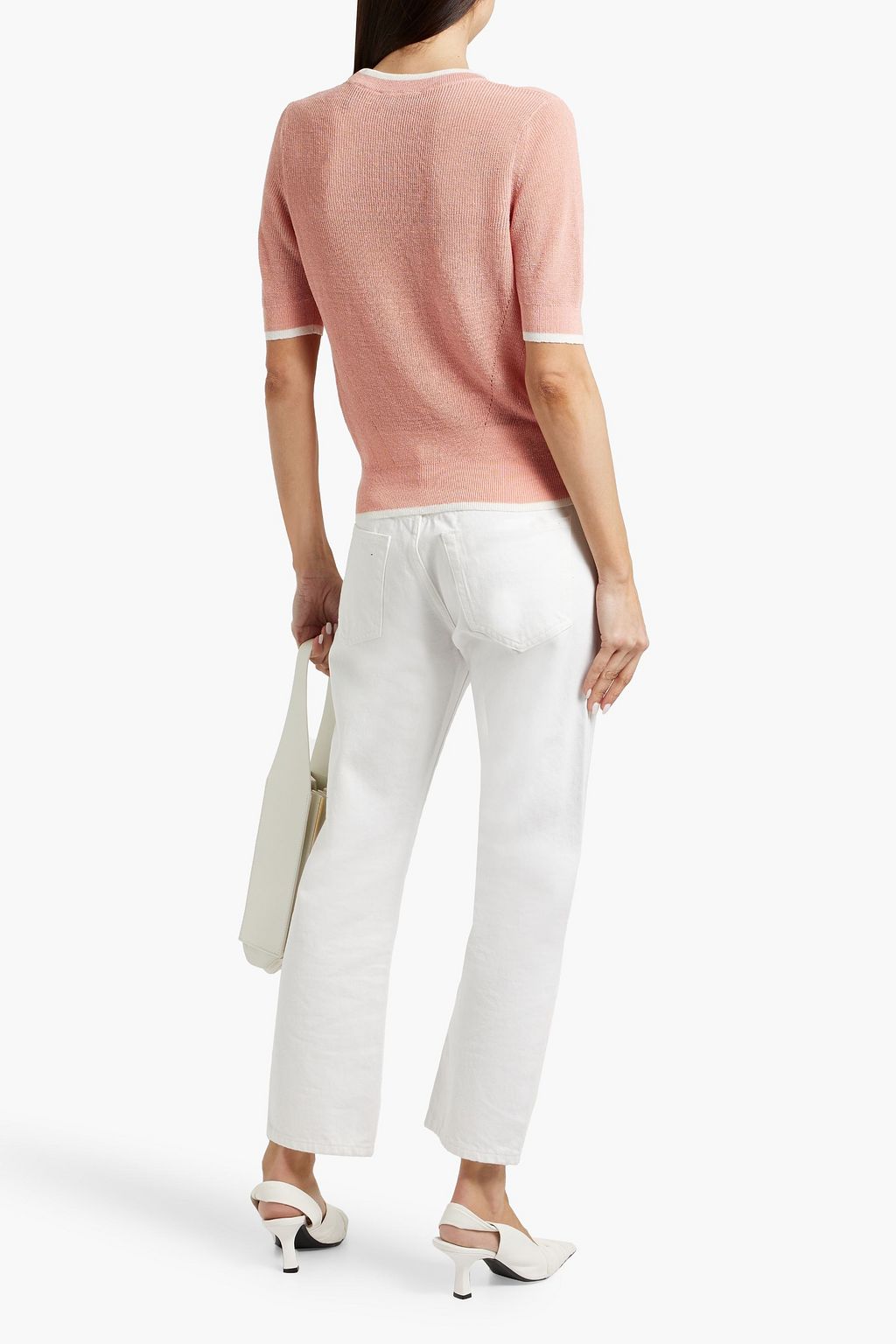 VERONICA BEARD Tula linen-blend top