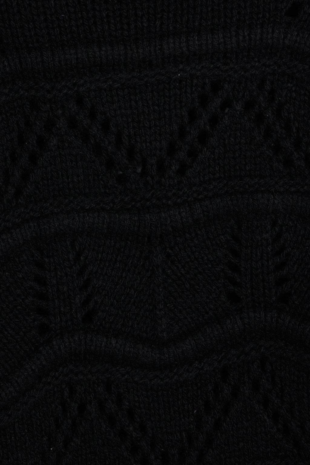 AUTUMN CASHMERE Pointelle-knit cashmere turtleneck sweater