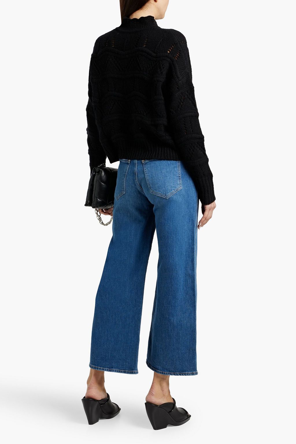 VERONICA BEARD Taylor cropped high-rise wide-leg pants
