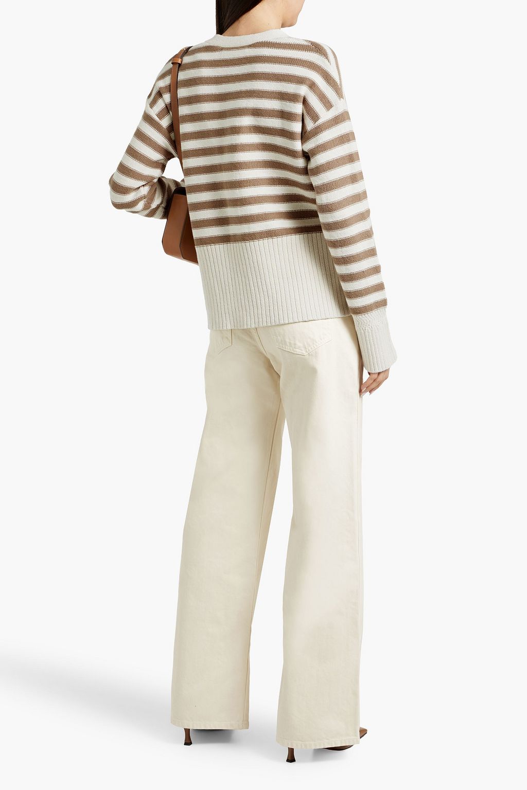 VERONICA BEARD Saylor striped cotton cardigan