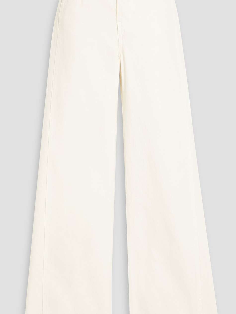 taylor paneled high-rise wide-leg jeans