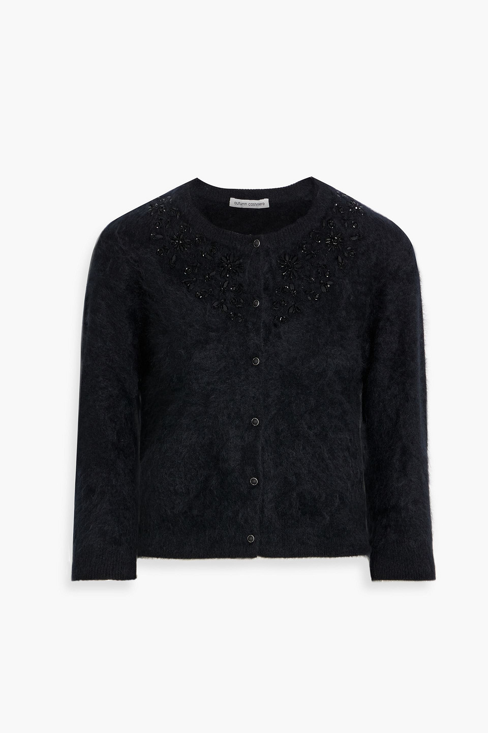 Autumn Cashmere Embellished Cashmere Cardigan In Black