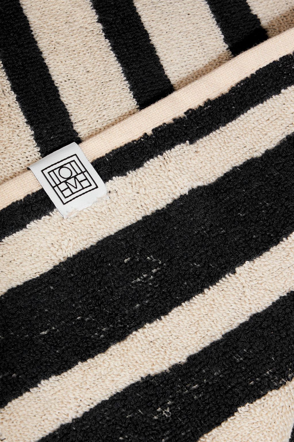 TOTEME Striped cotton-terry beach towel