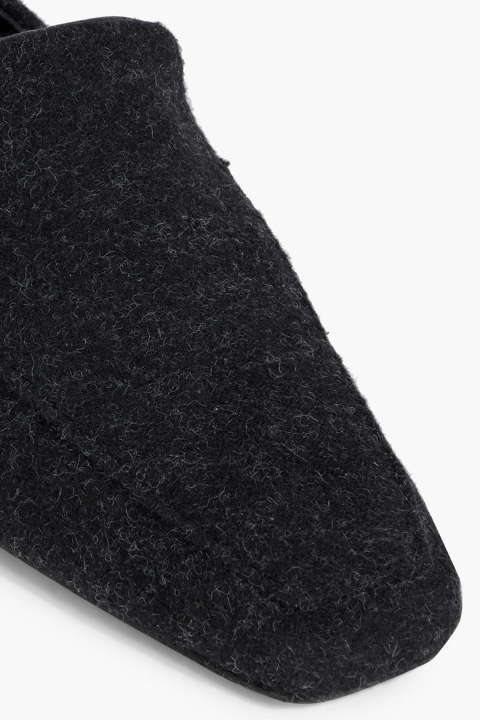 Totême Felt Loafers In Black