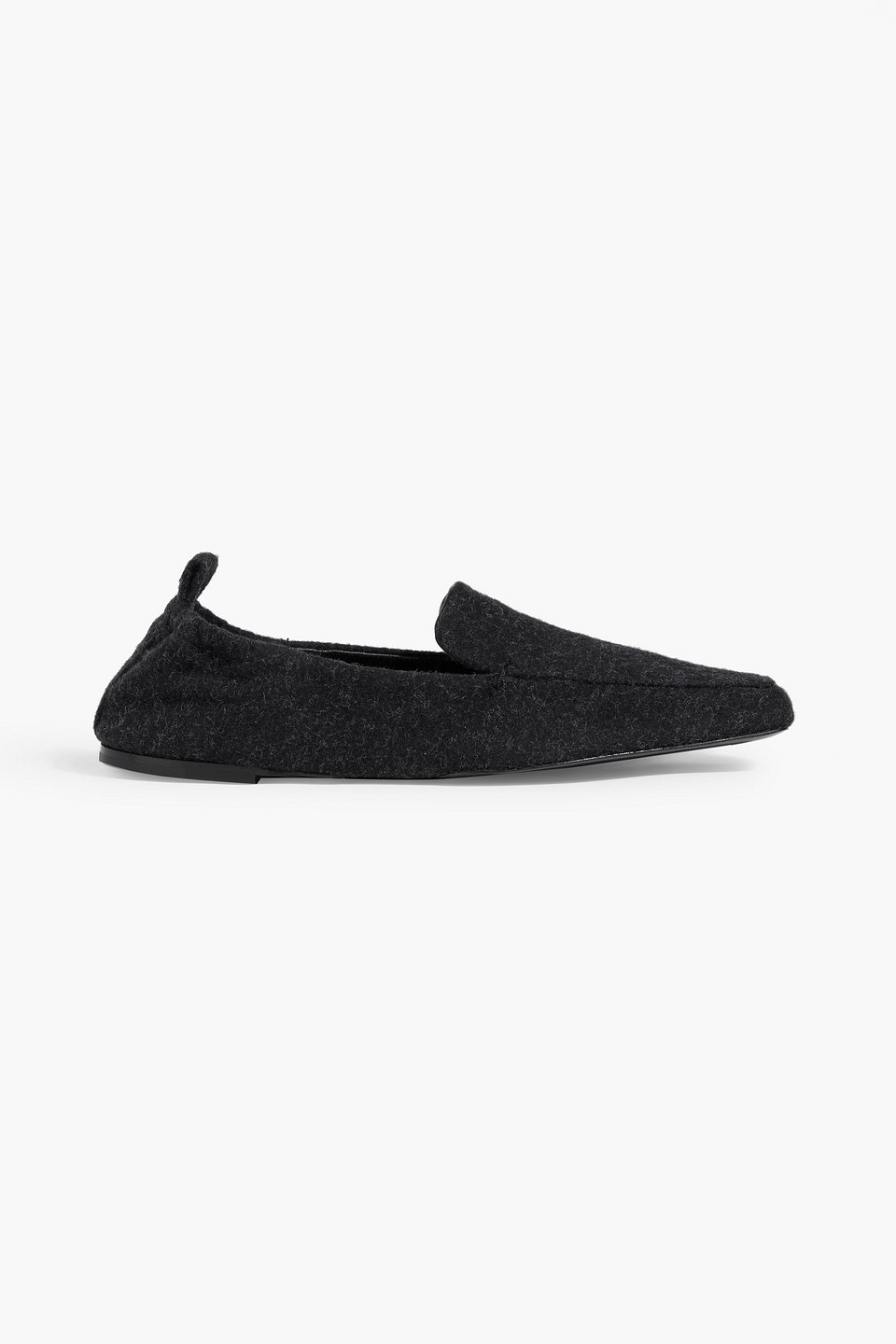 Totême Felt Loafers In Black