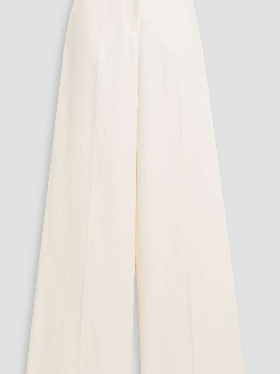 hangar linen-twill wide-leg pants