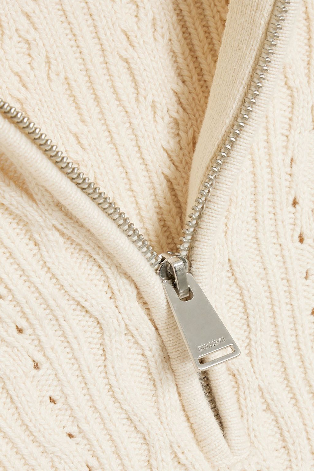 SIMKHAI Susanna cable-knit cotton-blend sweater