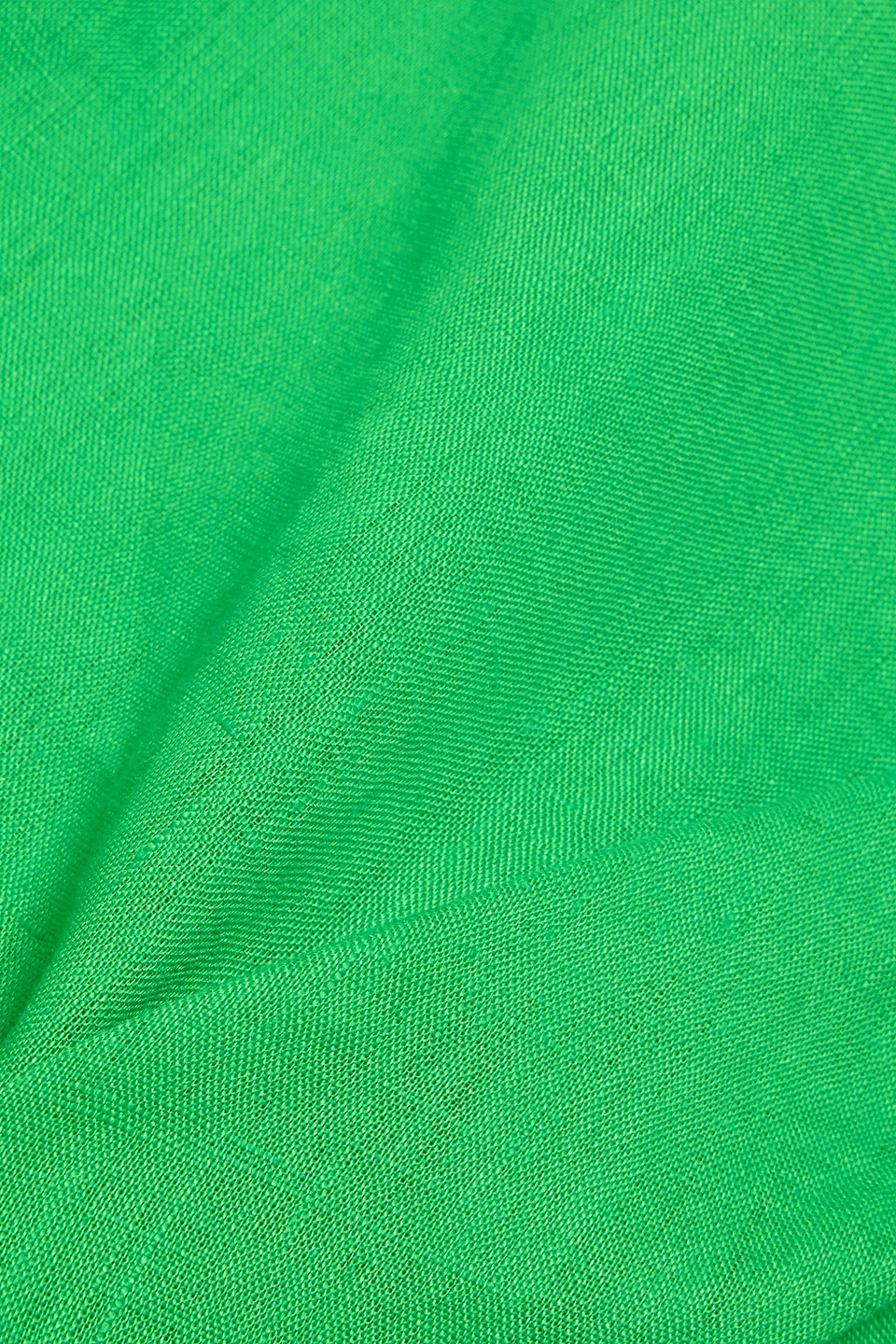 Simkhai Hansel Draped Linen Halterneck Maxi Dress In Green