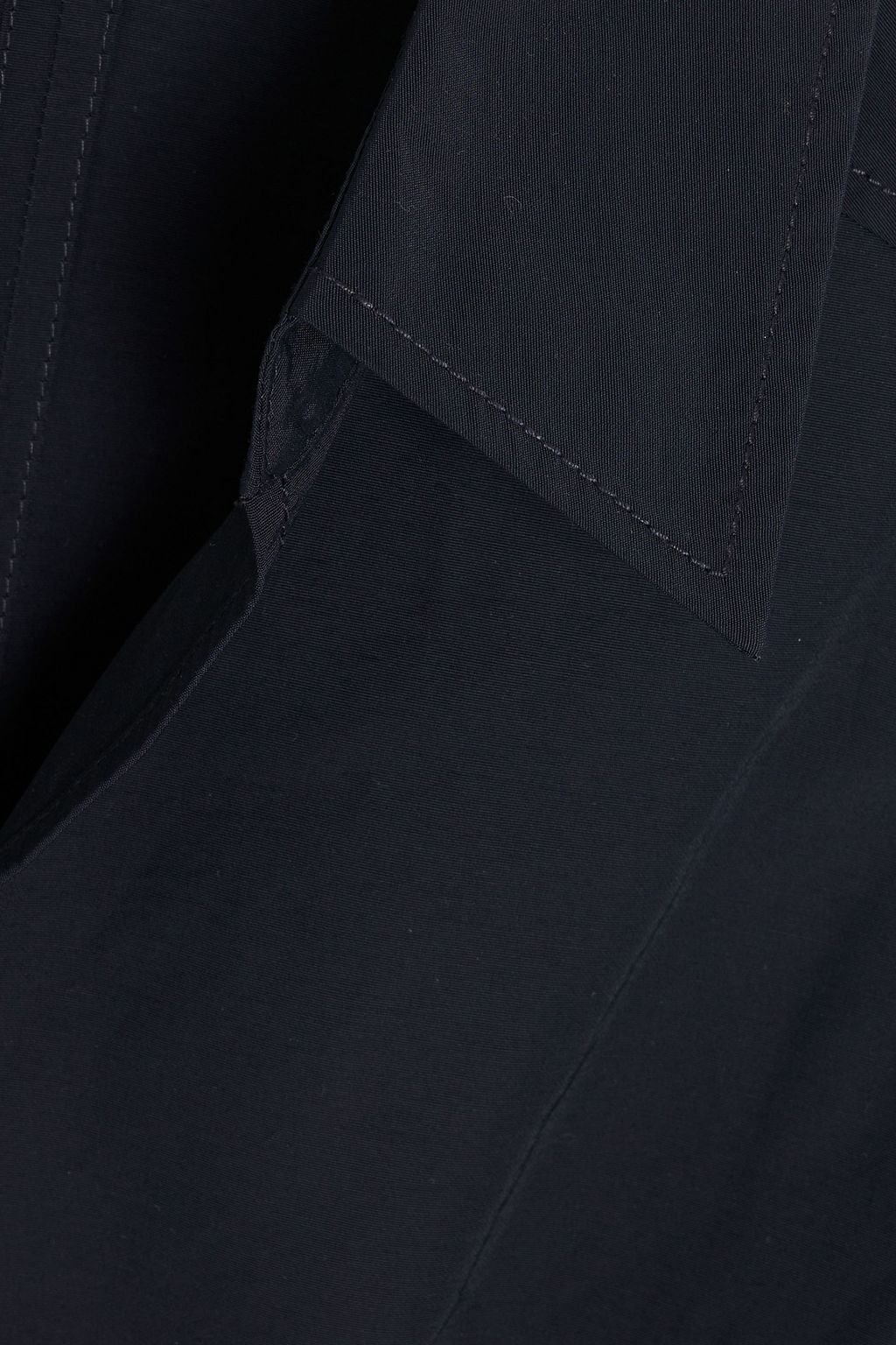 SIMKHAI Deanna belted cotton-blend poplin midi shirt dress