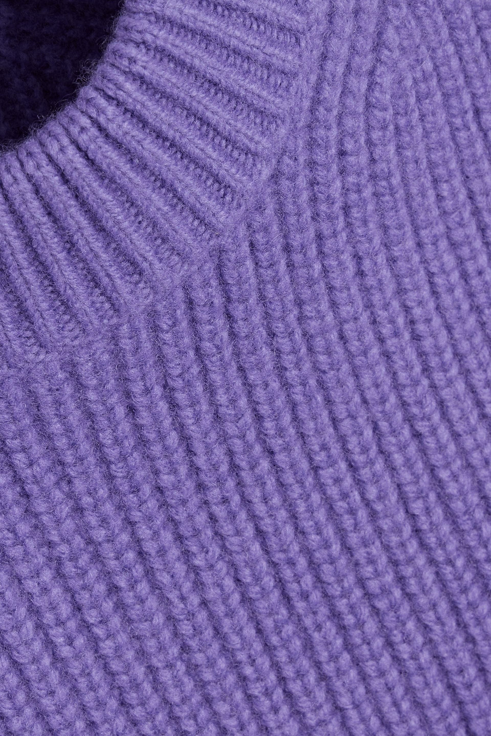 Simkhai Linda Ribbed Merino Wool-blend Sweater In Purple