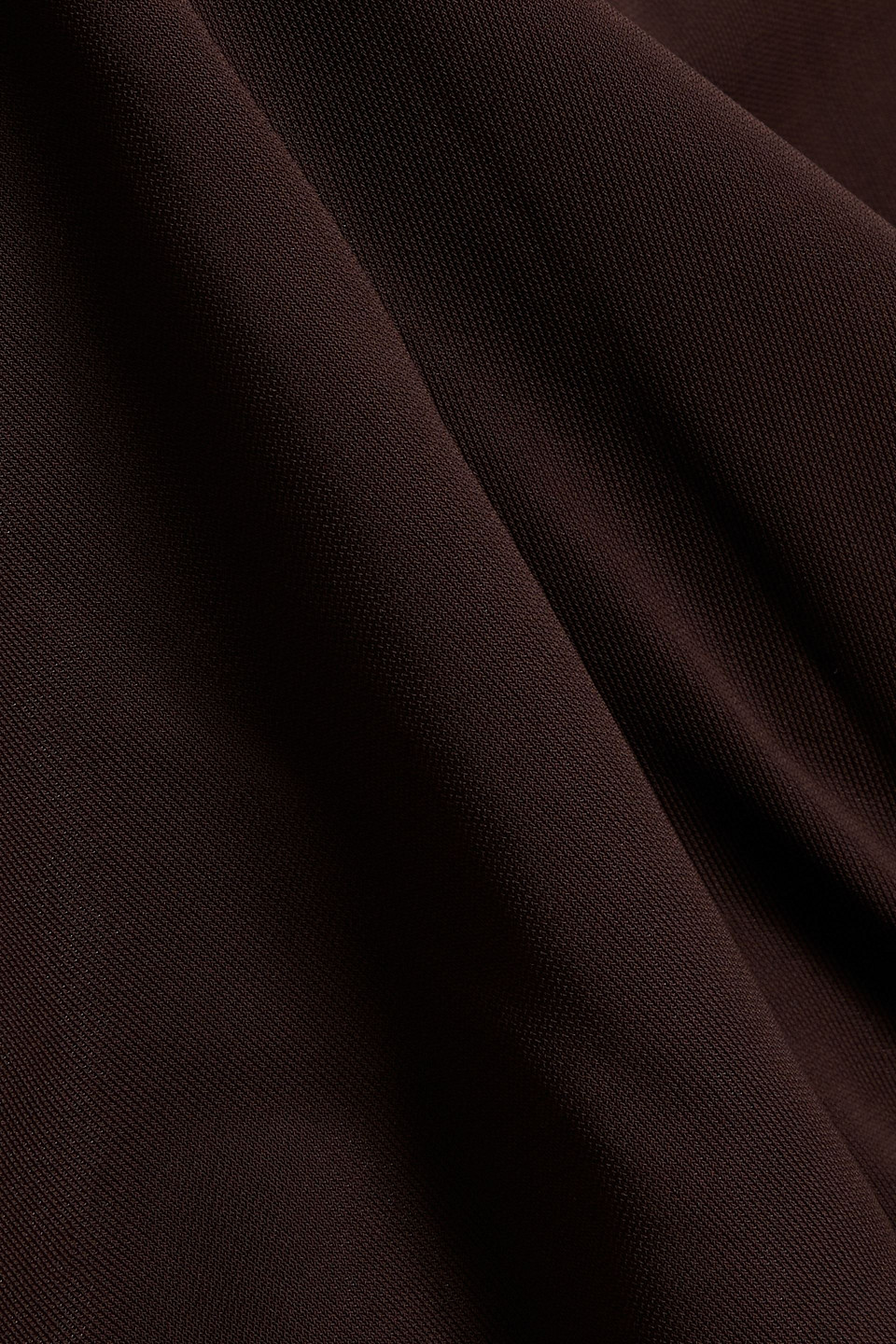 Simkhai Daton Draped Jersey Top In Chocolate