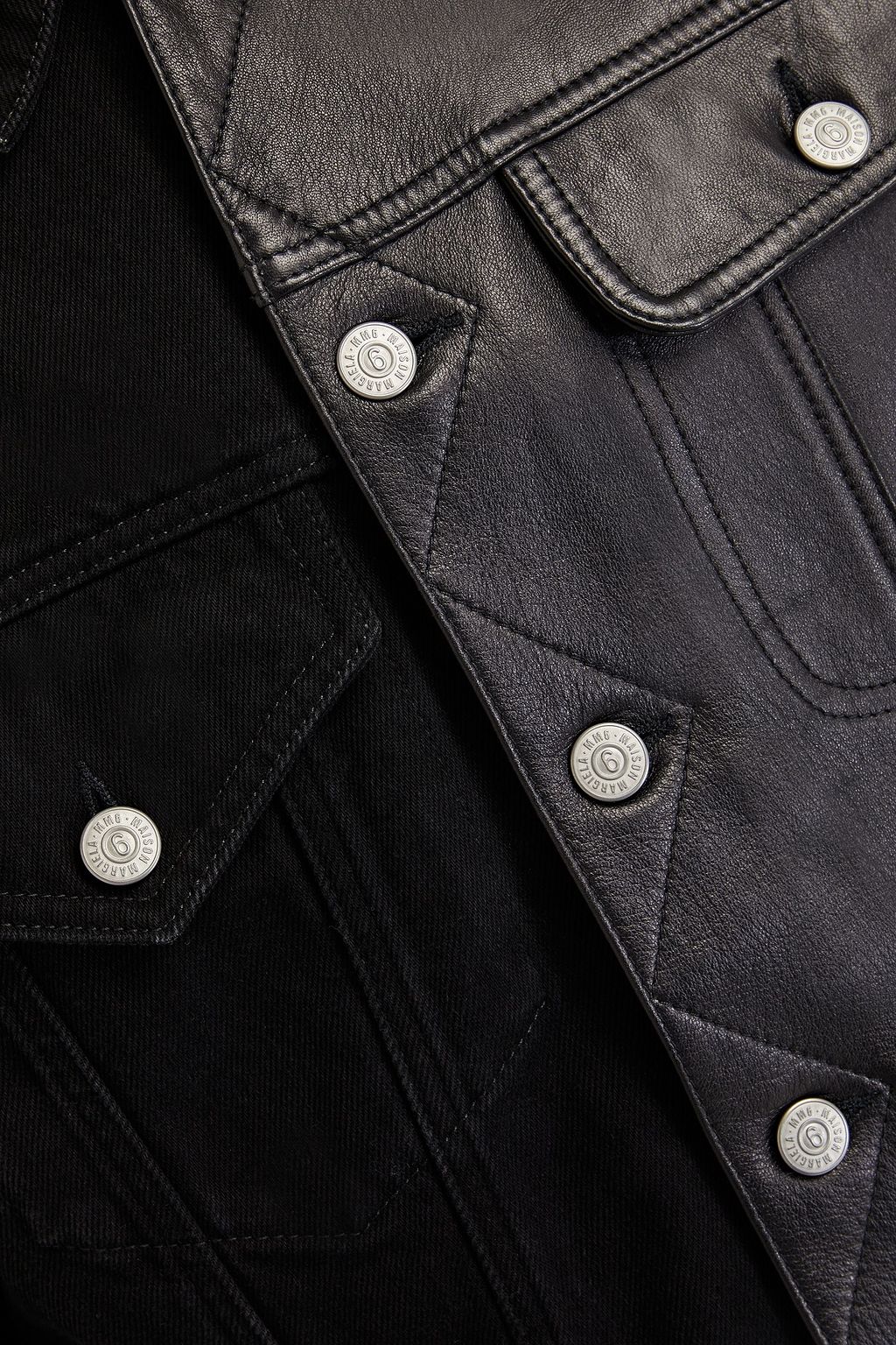 MAISON MARGIELA 데님 & 가죽 재킷
