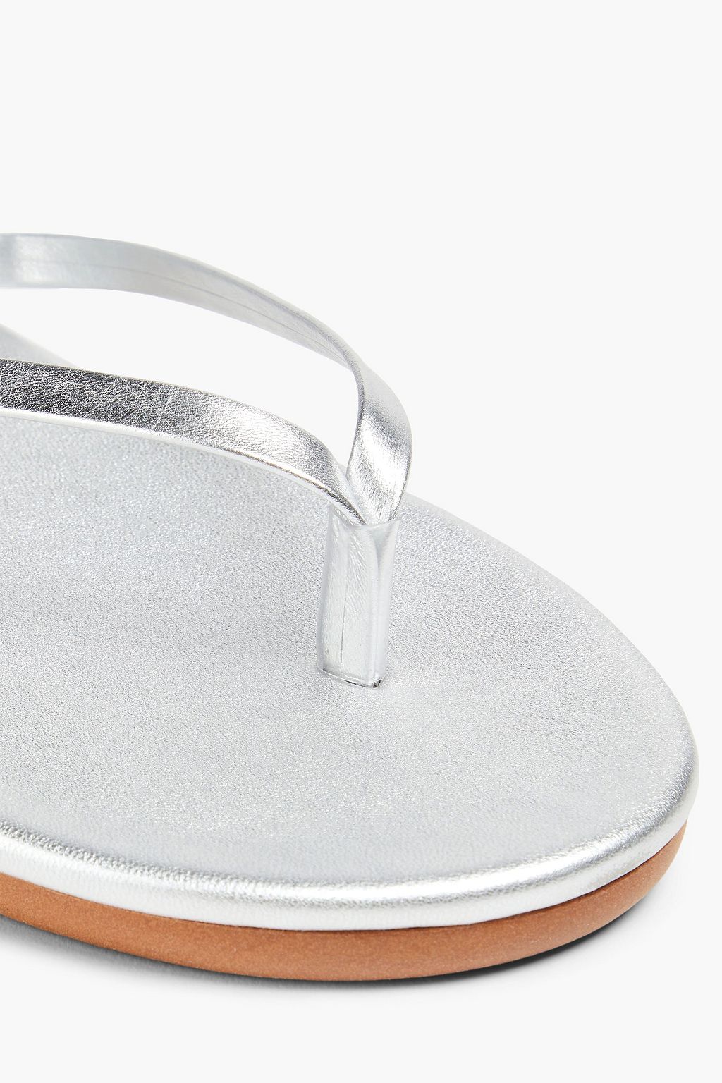 ANCIENT GREEK SANDALS صندل "صحارى" من الجلد بلون معدني