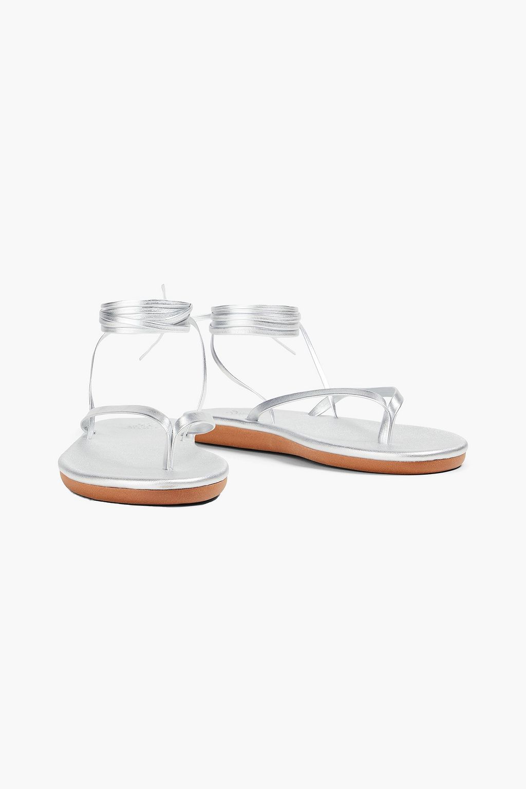 ANCIENT GREEK SANDALS صندل "صحارى" من الجلد بلون معدني