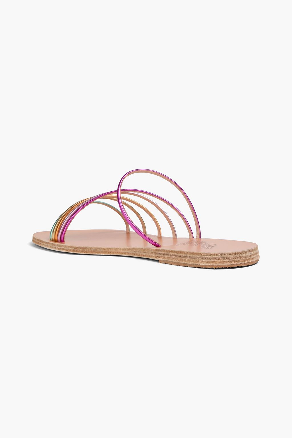 ANCIENT GREEK SANDALS صندل "أدرياني" بلون معدني