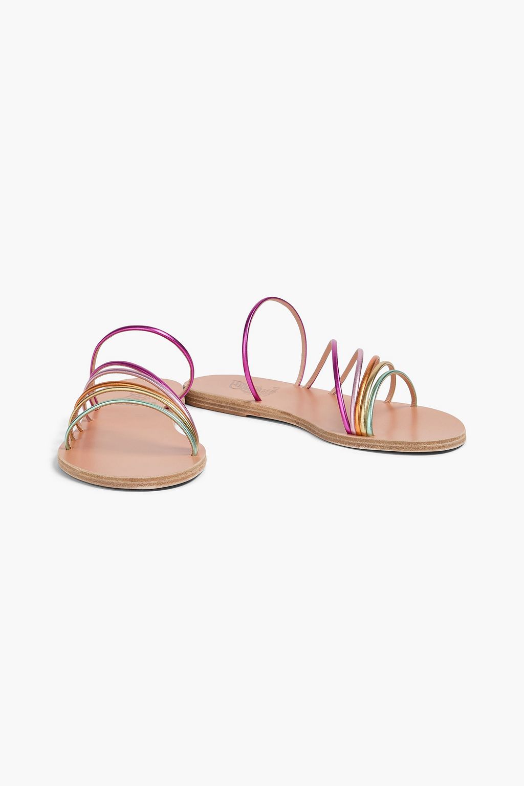 ANCIENT GREEK SANDALS صندل "أدرياني" بلون معدني