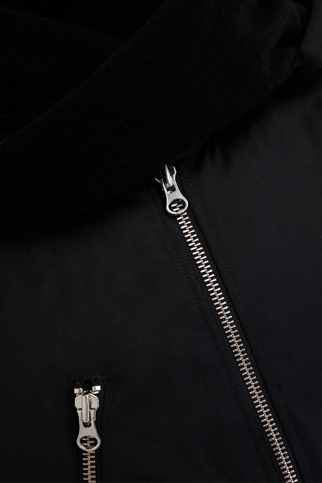 MM6 MAISON MARGIELA Shell and jersey hooded jacket