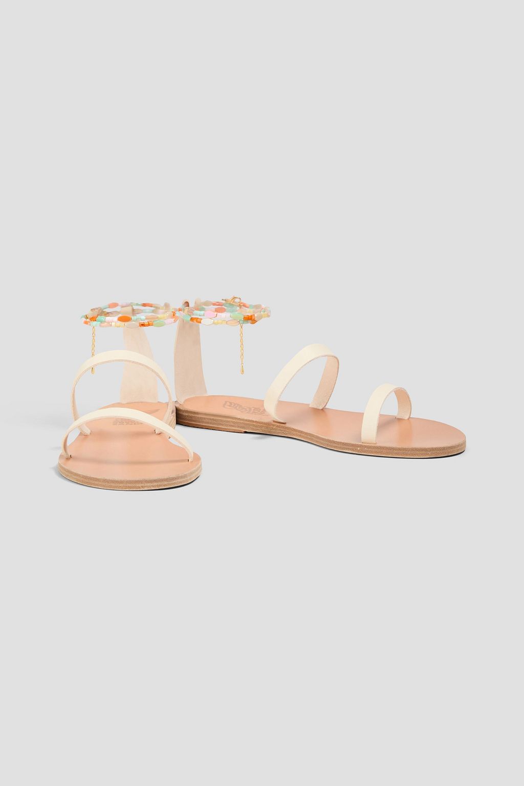 ANCIENT GREEK SANDALS Smirni embellished leather sandals
