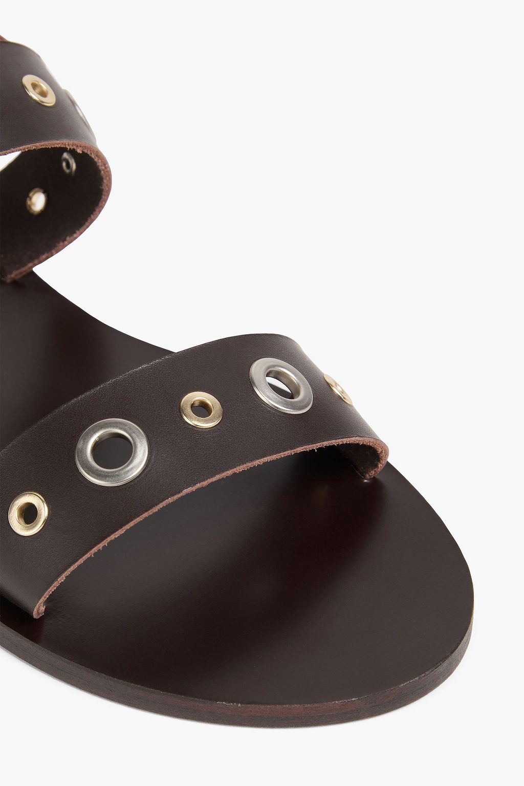 ANCIENT GREEK SANDALS Dinami eyelet-embellished leather slingback sandals