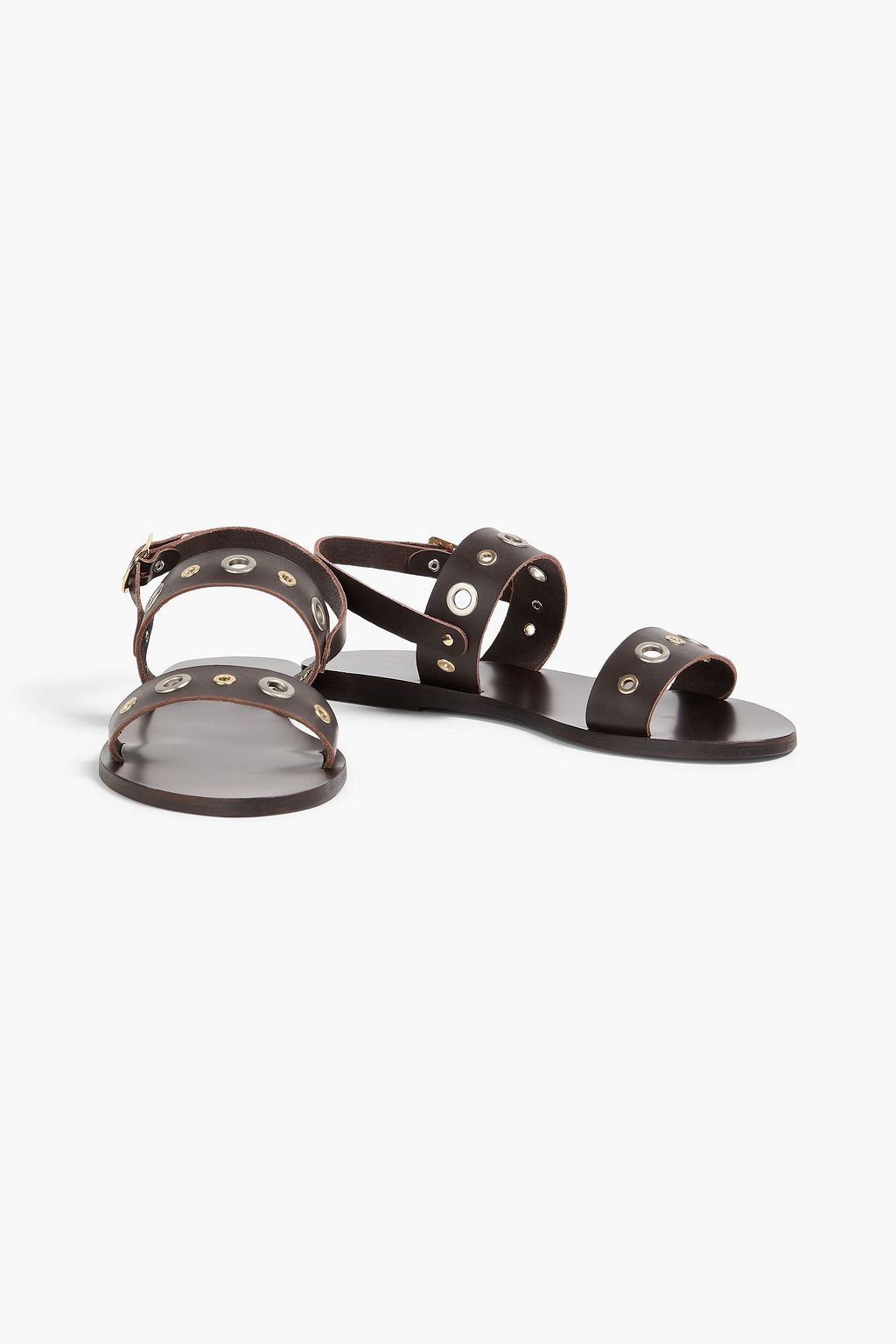 ANCIENT GREEK SANDALS Dinami eyelet-embellished leather slingback sandals