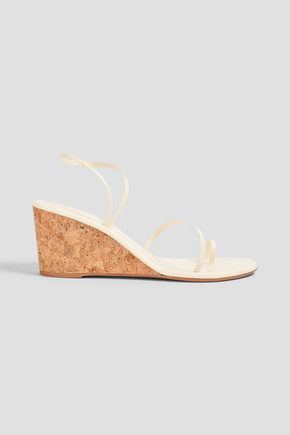Ancient Greek Sandals Chora Leather Wedge Sandals In Off-white