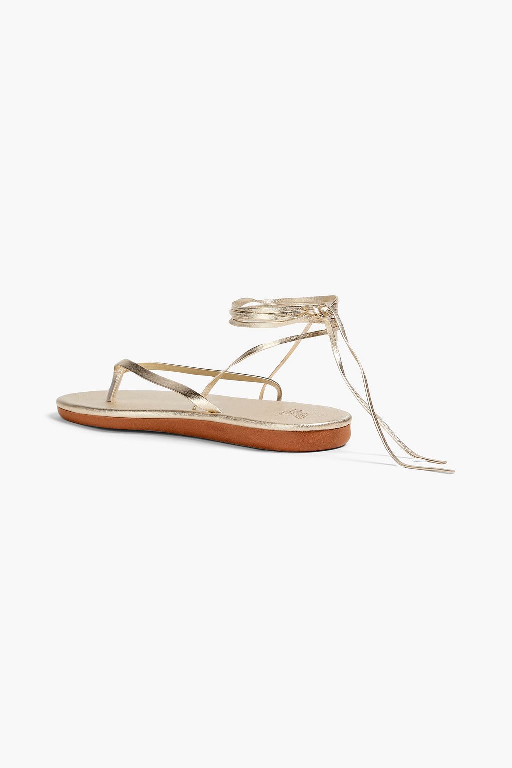 ANCIENT GREEK SANDALS صندل "صحارى" من الجلد بلون معدني