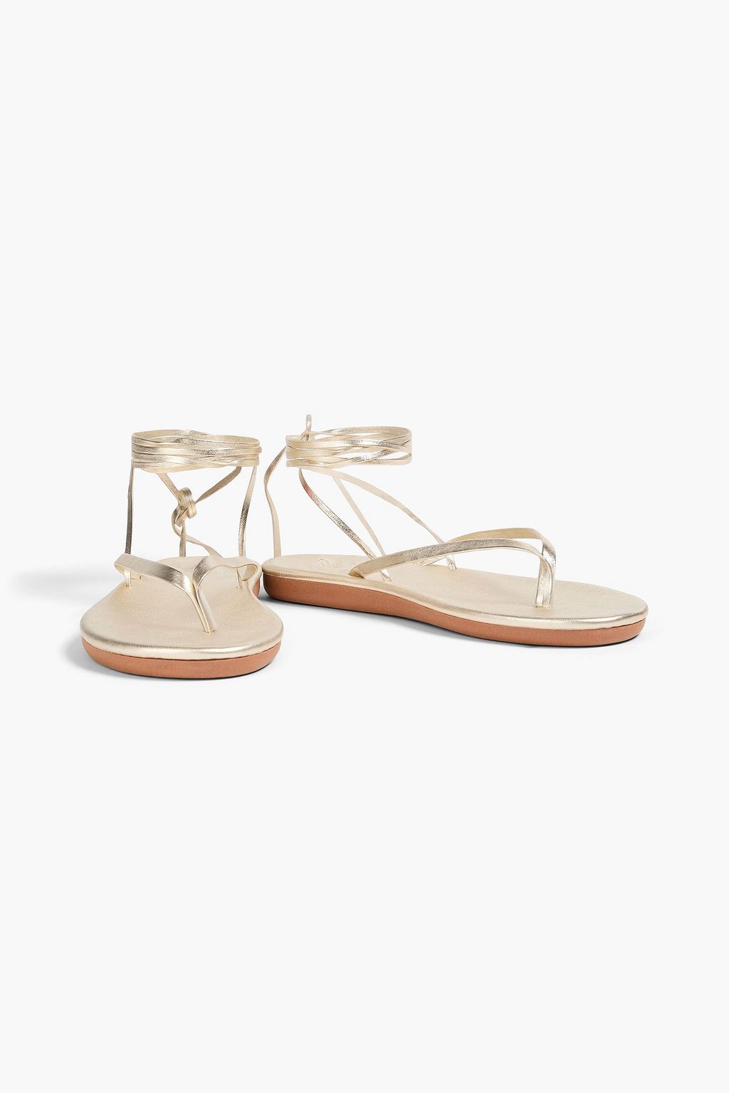 ANCIENT GREEK SANDALS صندل "صحارى" من الجلد بلون معدني