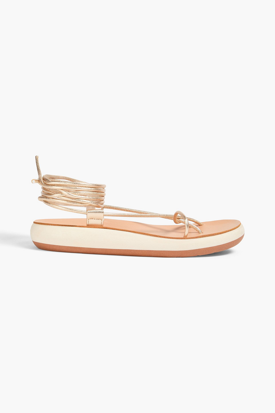 Diakopes metallic leather sandals