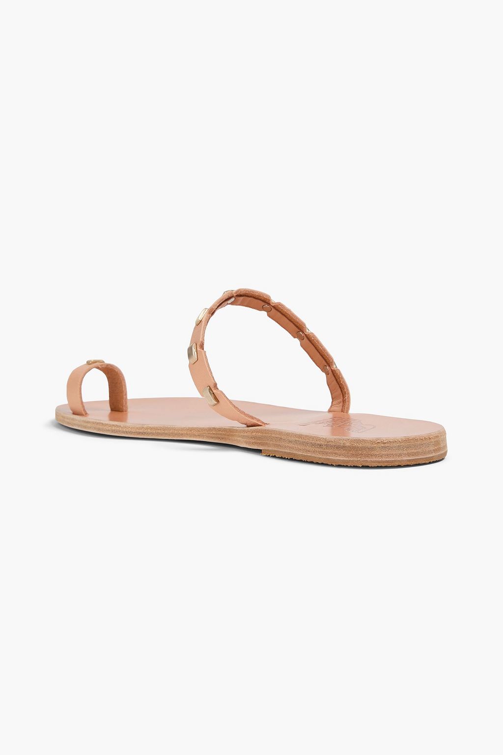 ANCIENT GREEK SANDALS صندل "فايدرا" من الجلد مزيّن بدبابيس معدنية