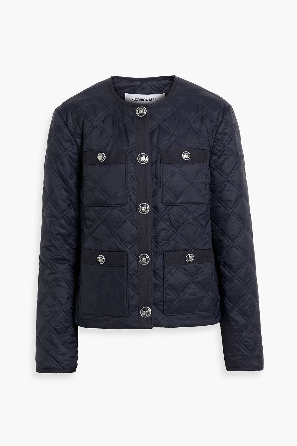 Veronica Beard Shalia Quilted Shell Jacket In Blue