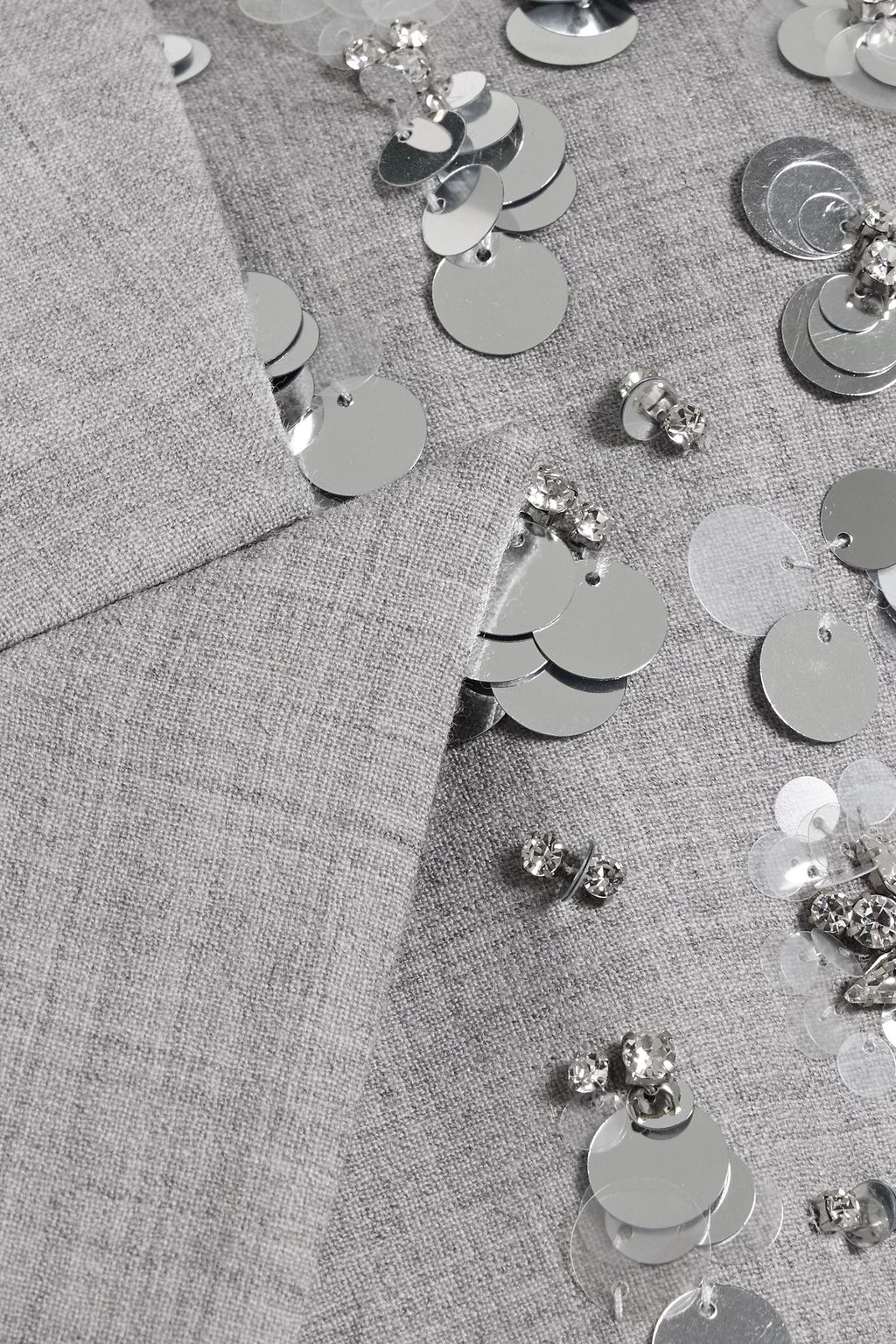 SIMKHAI Getty double-breasted embellished wool blazer