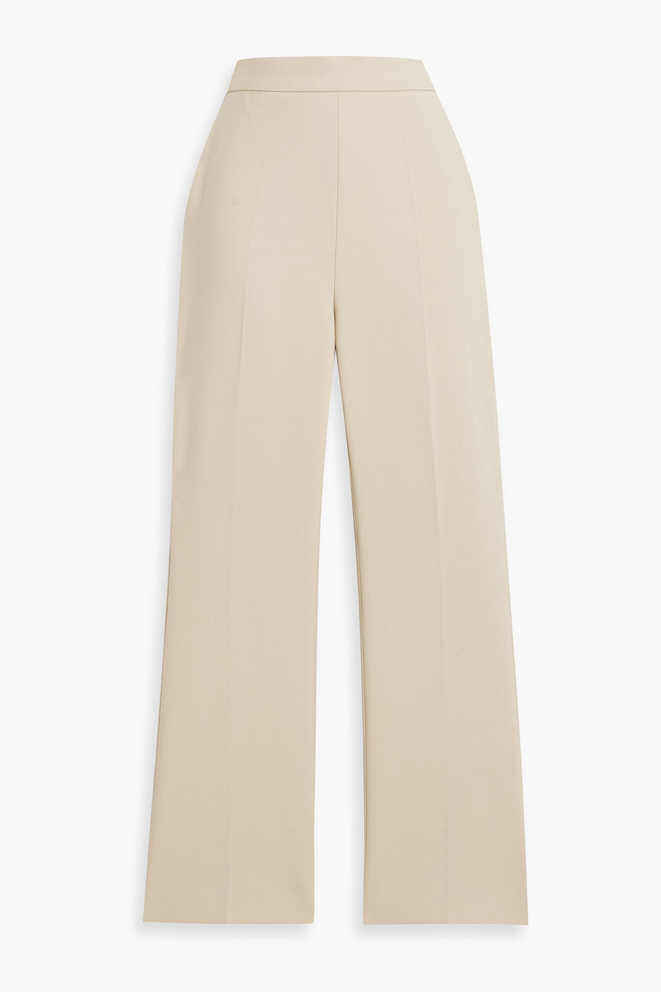Max Mara Nepeta Wool-blend Straight-leg Pants In Neutral