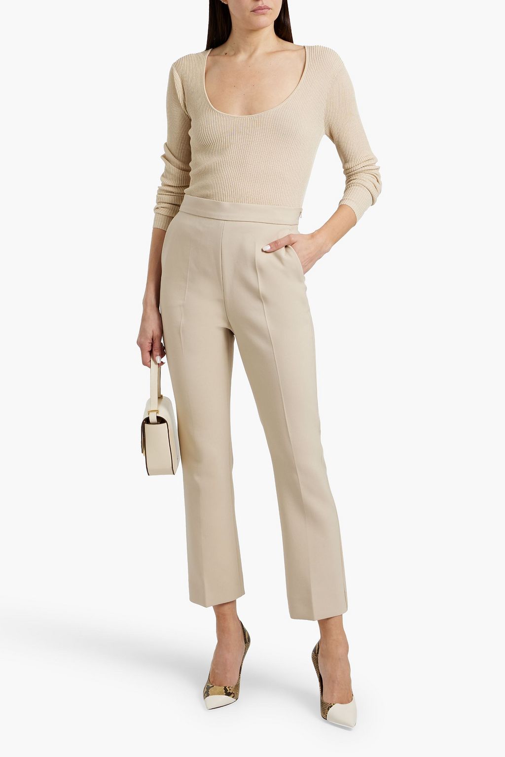 MAX MARA Nepeta wool-blend straight-leg pants