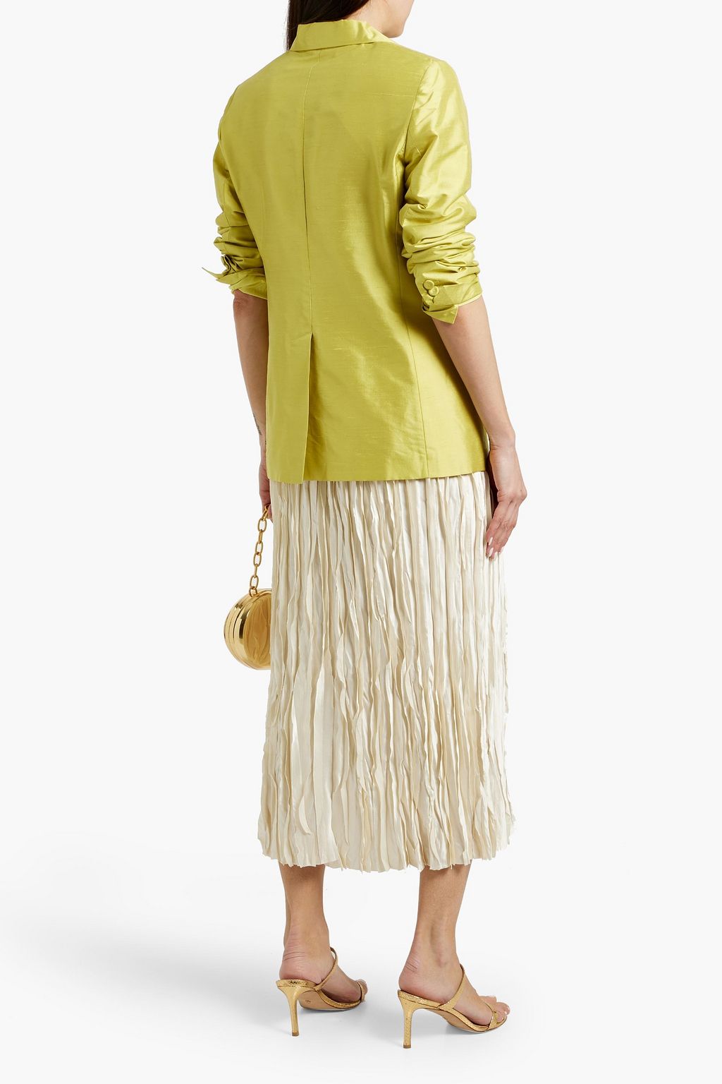 MAX MARA STUDIO Veranda silk-shantung blazer