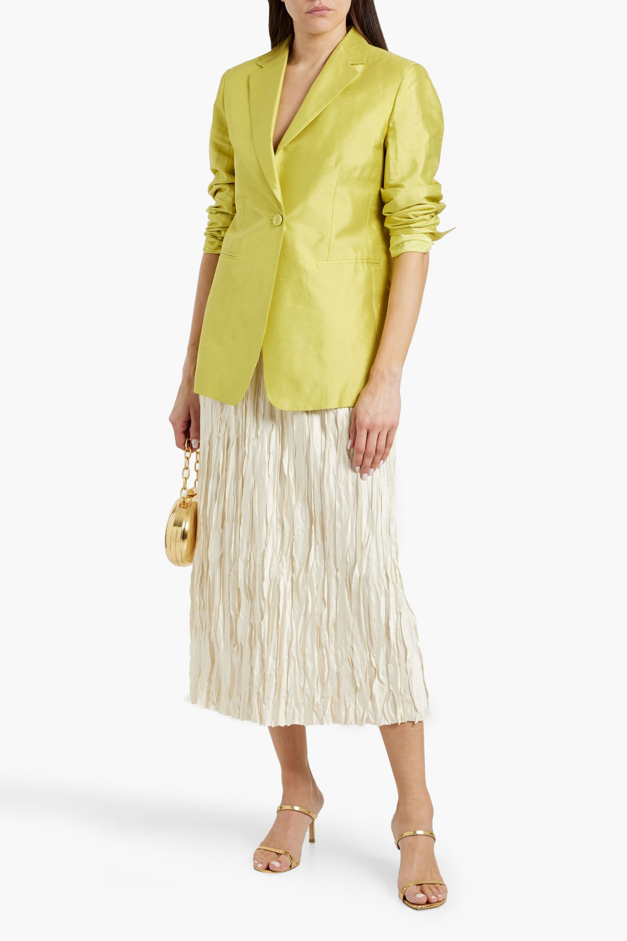 MAX MARA STUDIO Veranda silk-shantung blazer