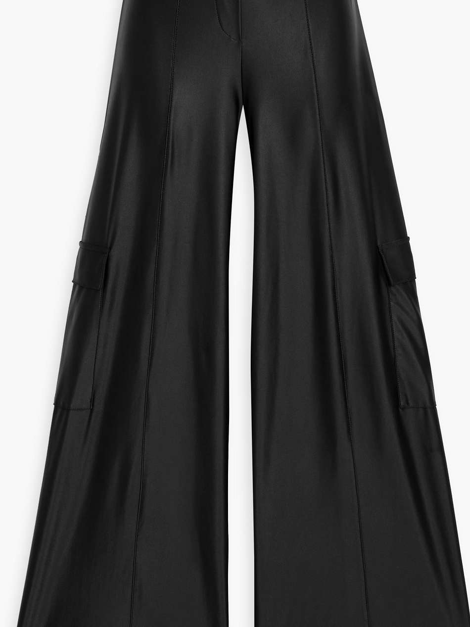 stretch-jersey wide-leg pants