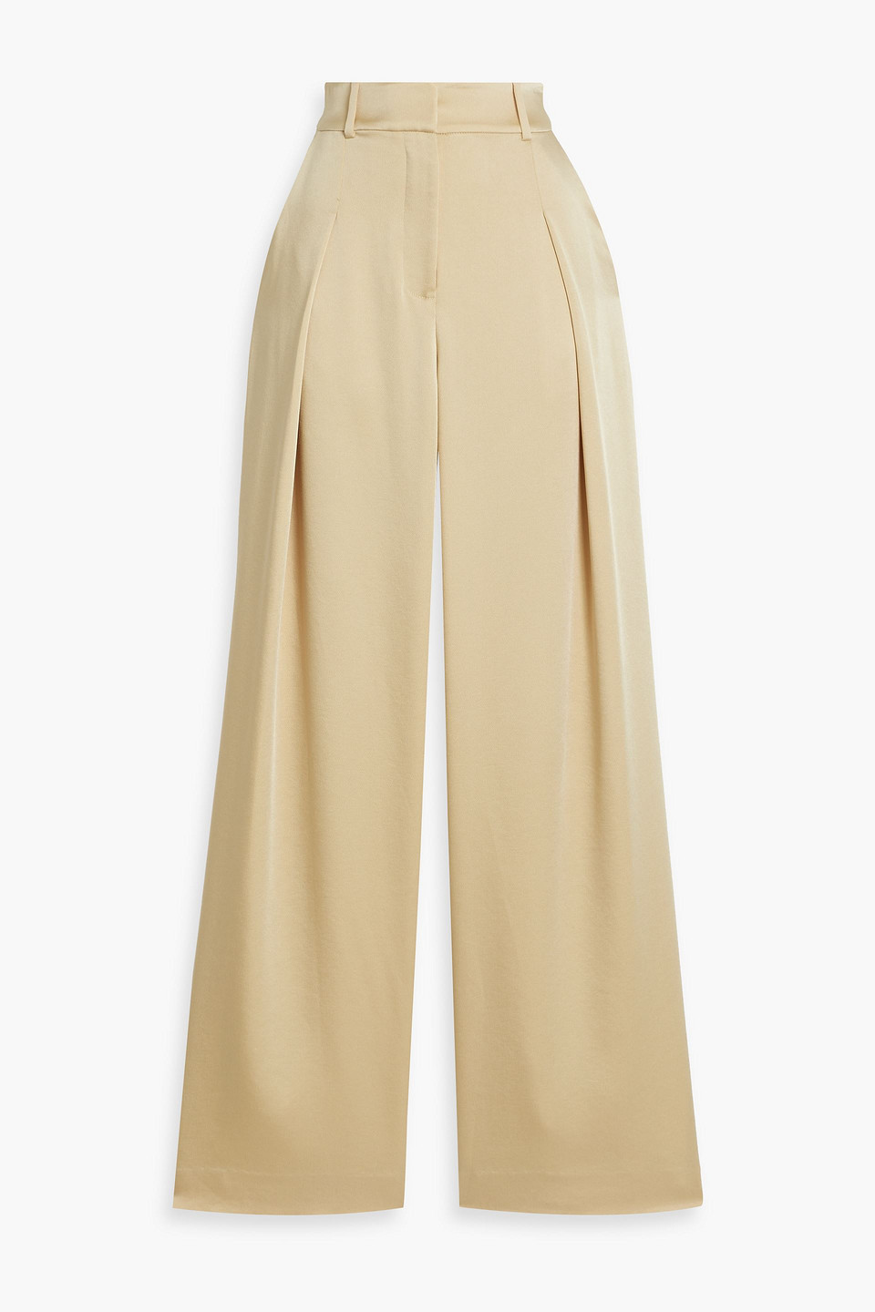 Mercer satin-crepe wide-leg pants