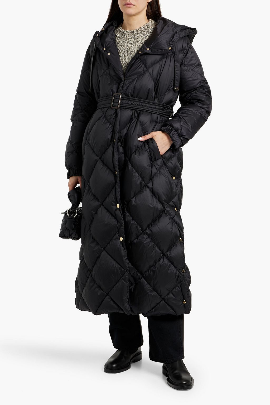 MAX MARA Trepa quilted shell hooded coat