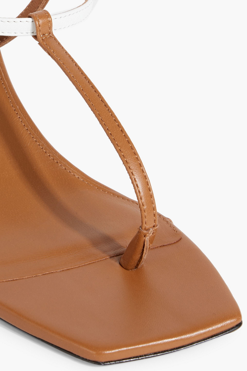 Totême The Bicolor Leather Slingback Sandals