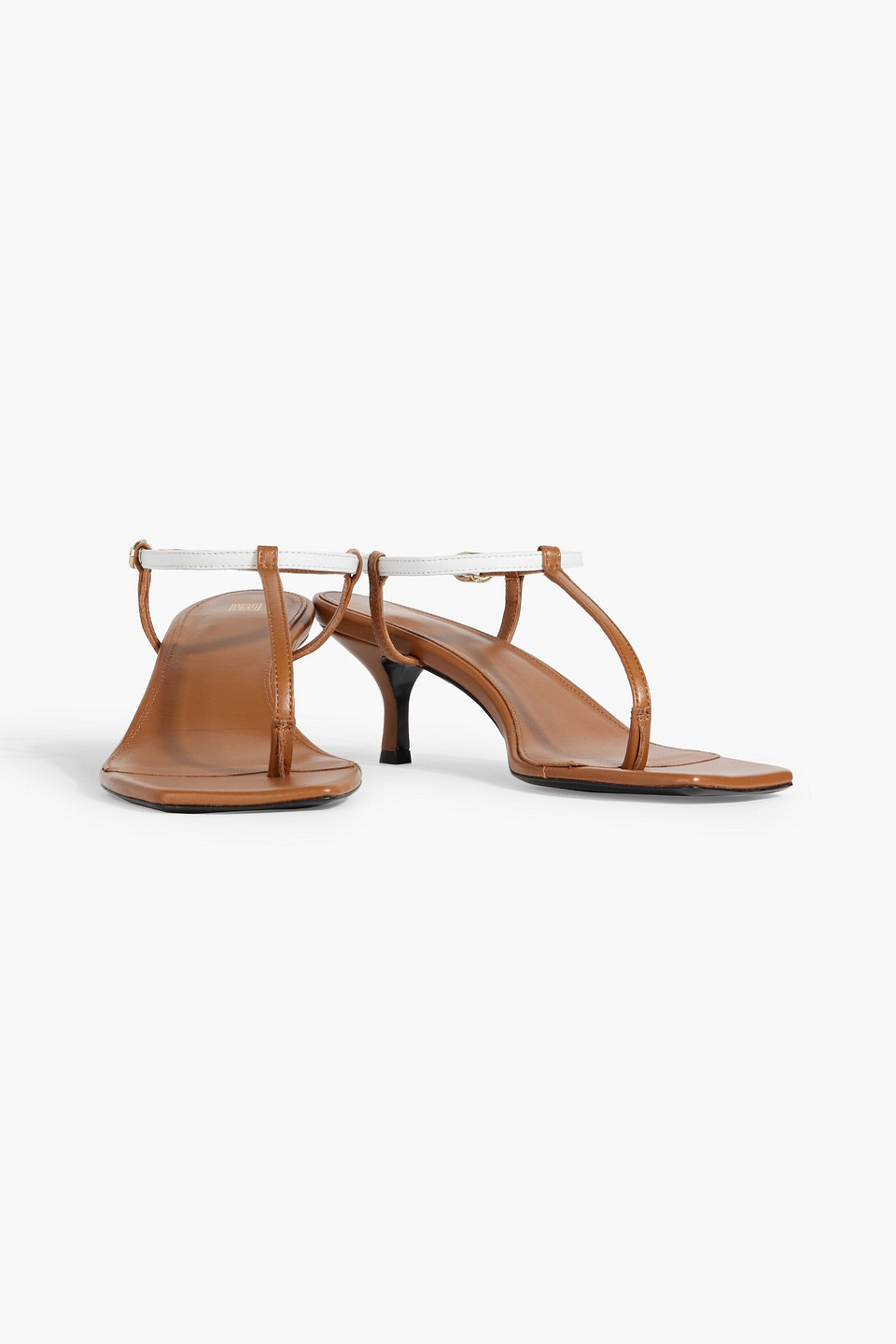 Totême The Bicolor Leather Slingback Sandals