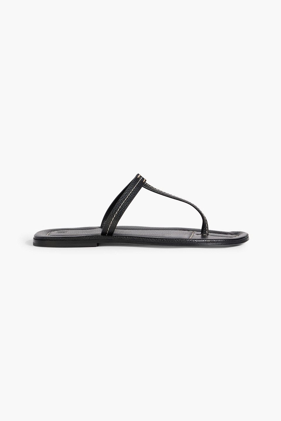 Totême Leather Sandals In Black