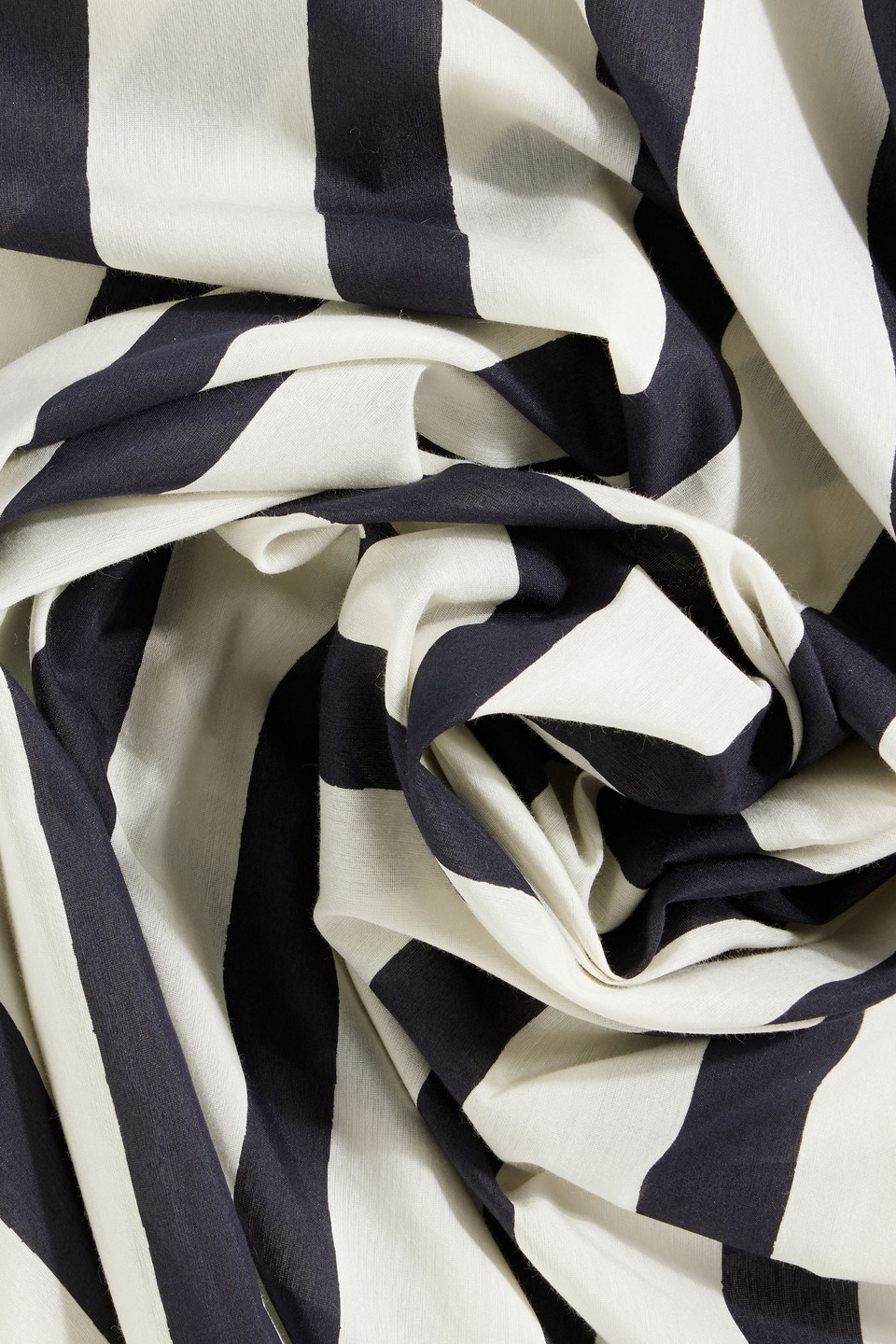 Totême Striped Cotton And Silk-blend Scarf