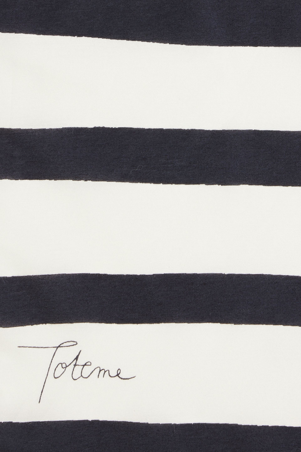 Totême Striped Cotton And Silk-blend Scarf
