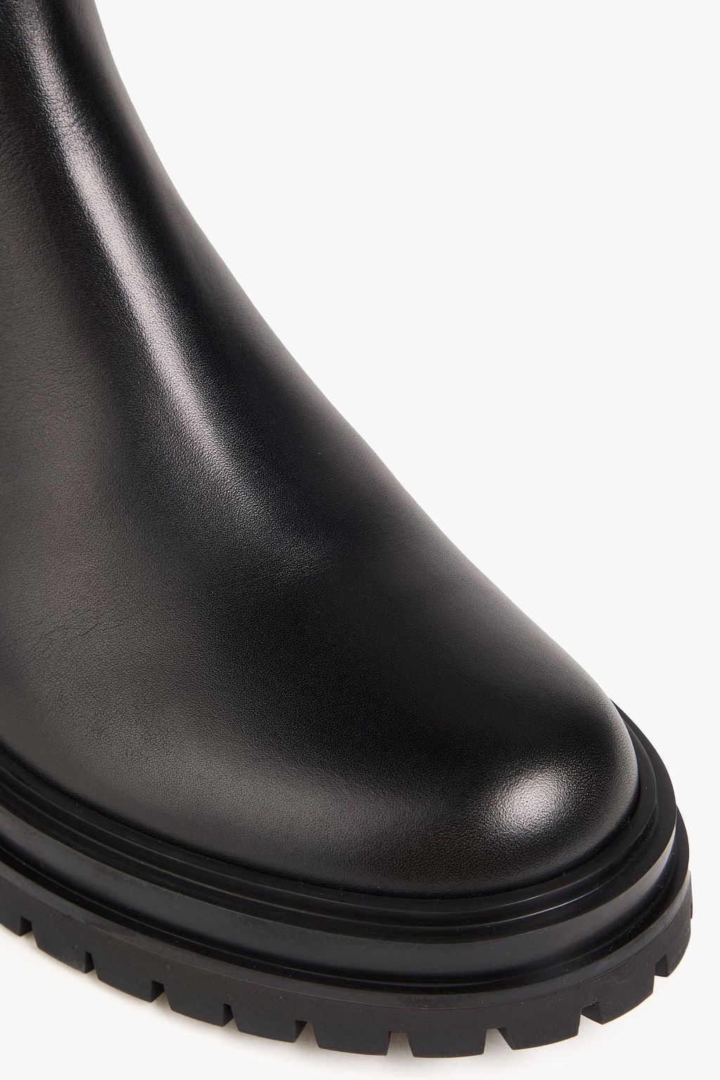 GIANVITO ROSSI 버클 장식 가죽 첼시 부츠