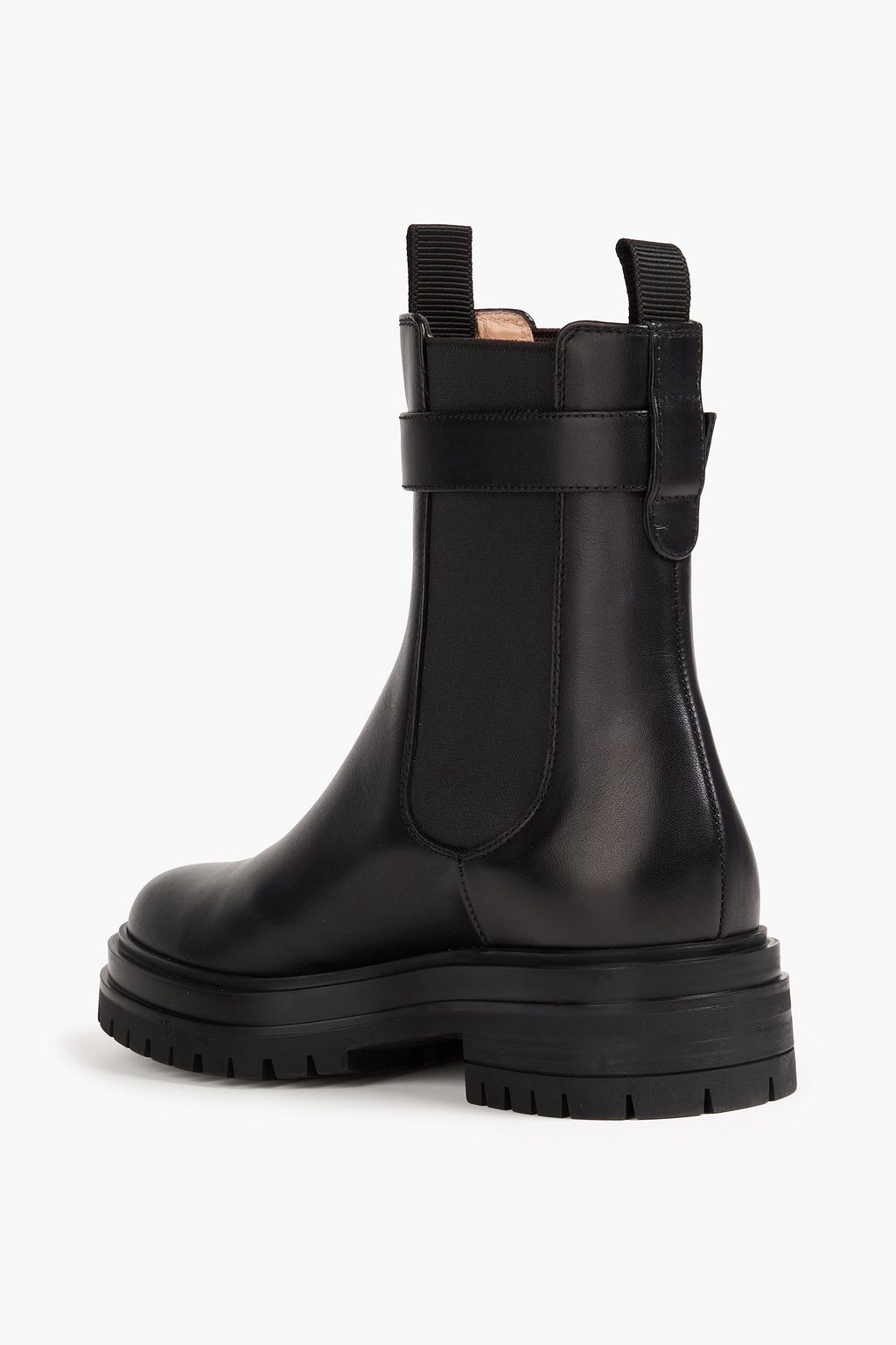 GIANVITO ROSSI 버클 장식 가죽 첼시 부츠