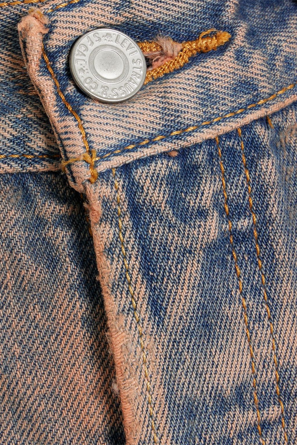 RE/DONE WITH LEVI'S Distressed denim shorts
