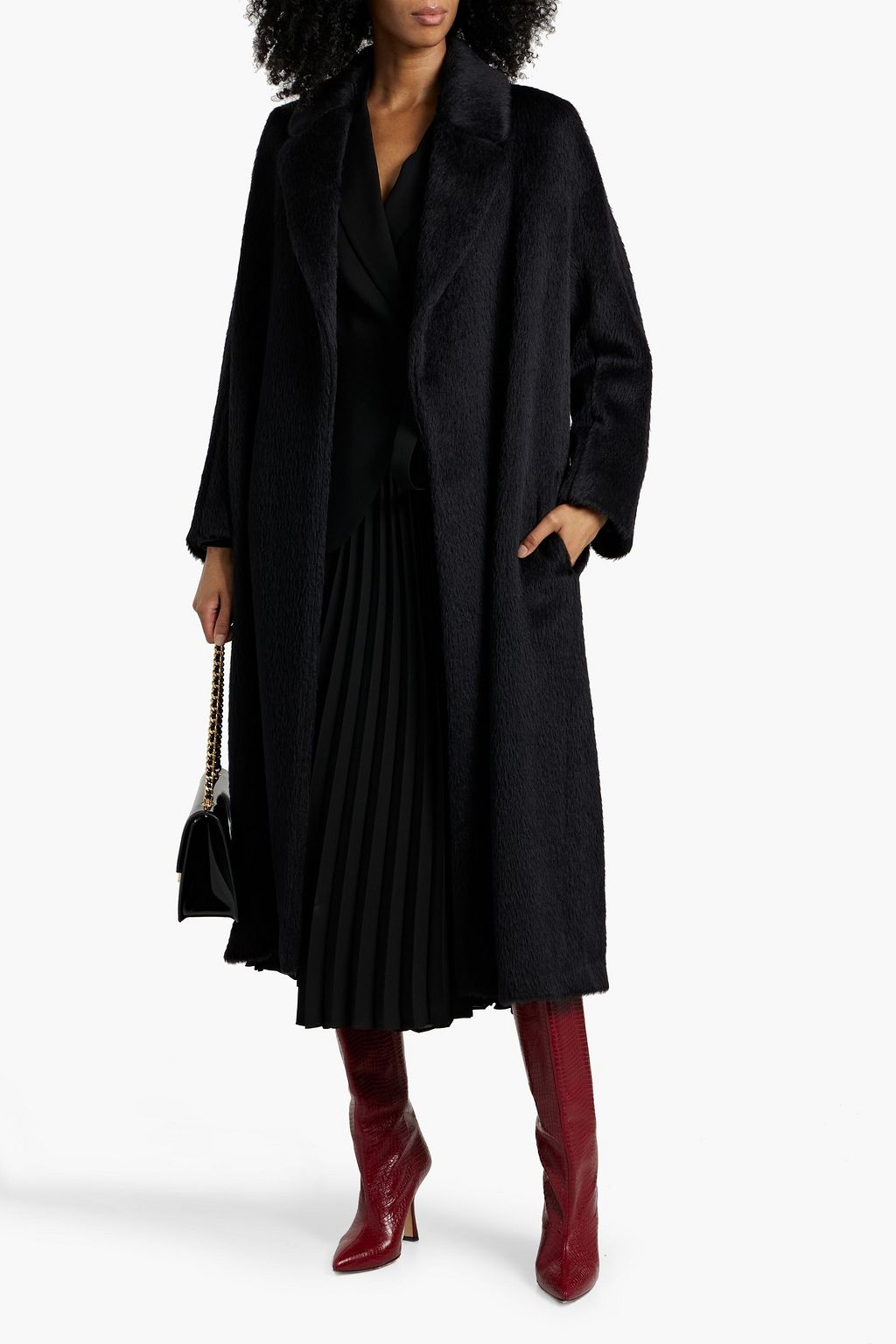 'S MAX MARA Borbone alpaca, wool and cashmere-blend coat