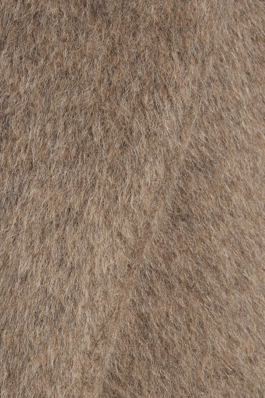 'S MAX MARA Zucchero brushed wool-blend coat